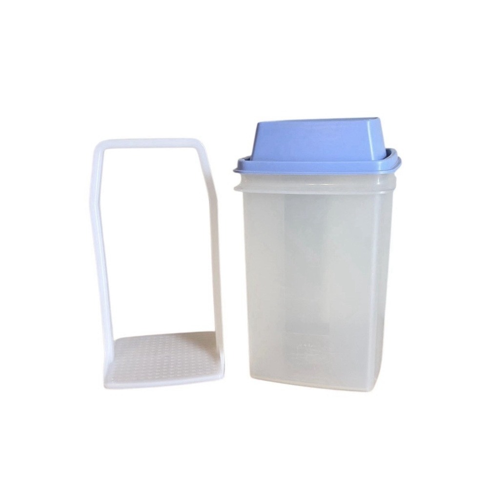 Vintage Tupperware 3 Piece Pickle Keeper Large Container 1560-1 Lid 1562-4 Blue